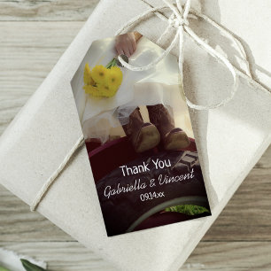 Etiqueta Para Presente Noiva sobre Trator Country Fazenda Casamento Favor