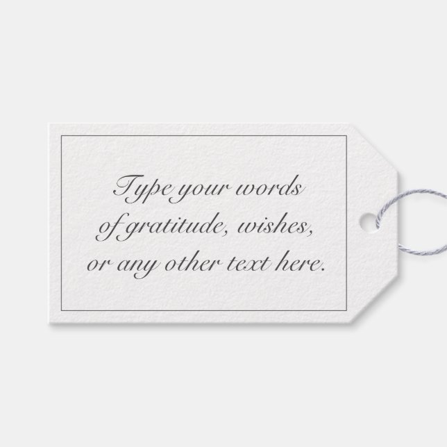 Etiqueta Para Presente Noivado Negro Mínimo Moderno (Frente (horizontal))