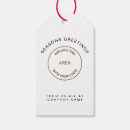 Etiqueta Para Presente Nome comercial do logotipo da sua empresa Corporat