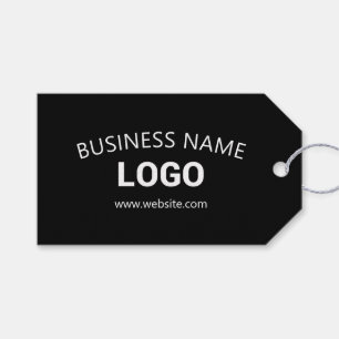 Etiqueta Para Presente Nome Comercial Editável, Site & Logotipo Carregado