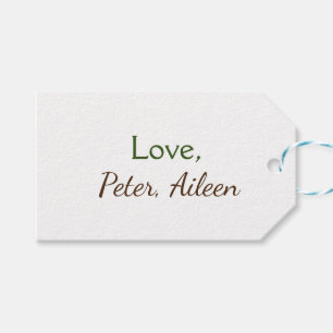 Etiqueta Para Presente nome de adição de amor simples texto editável míni