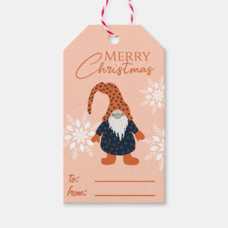 Etiqueta Para Presente Nome de Gnomos de Natal Personalizado