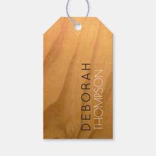 Etiqueta Para Presente nome na madeira rusticida faux