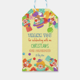 Etiqueta Para Presente Nome personalizado da festa de aniversário de circ