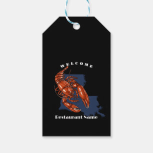 Etiqueta Para Presente Nome personalizado de Louisiana Red Crayfish