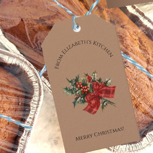 Etiqueta Para Presente Nome Personalizado do presente da Comida bonito de