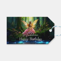 Nome Personalizado Fada Floresta Floresta Feliz An