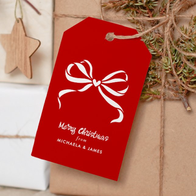 Etiqueta Para Presente Nomes Personalizados Feliz Arco de Natal (Criador carregado)