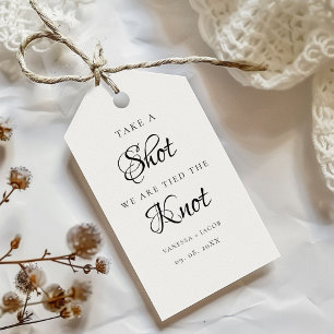 Etiqueta Para Presente Nós amarramos o nó então pegue um tiro no Favor do