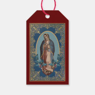 Etiqueta Para Presente Nossa Senhora de Guadalupe Virgem Maria Feliz Navi