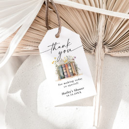 Etiqueta Para Presente Novo capítulo inicia Chá de panela de flor selvage