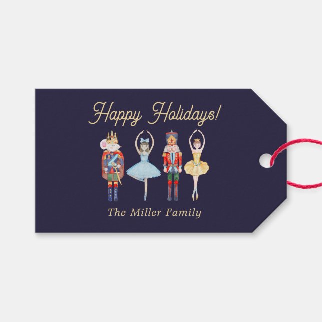 Etiqueta Para Presente Nozes de Natal (Frente (horizontal))