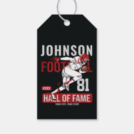 Etiqueta Para Presente NÚMERO DE NÚMERO DA Equipe DE Futebol Personalizad