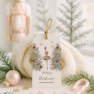 Etiqueta Para Presente Nutcracker Ballerina Natal