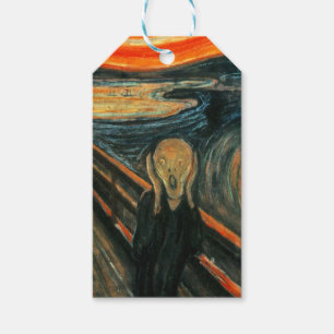 Etiqueta Para Presente O Abstrato de Arte Moderna do Gritar Munch