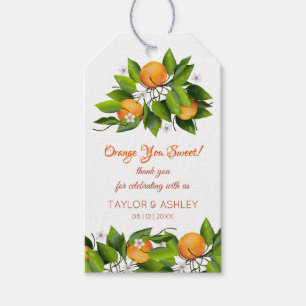 Etiqueta Para Presente O Amor é Fruta de Laranja Doce   Casamento