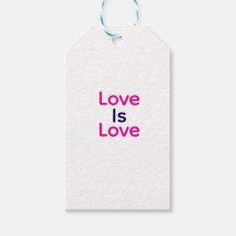 Etiqueta Para Presente O amor é o gay do orgulho cor-de-rosa e roxo LGBTQ