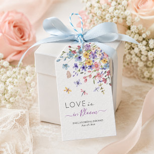 Etiqueta Para Presente O Amor Está em Flor Dragões Chá de Noiva