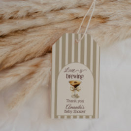 Etiqueta Para Presente O Amor Está Fermentando Brinde de Martini de Espre