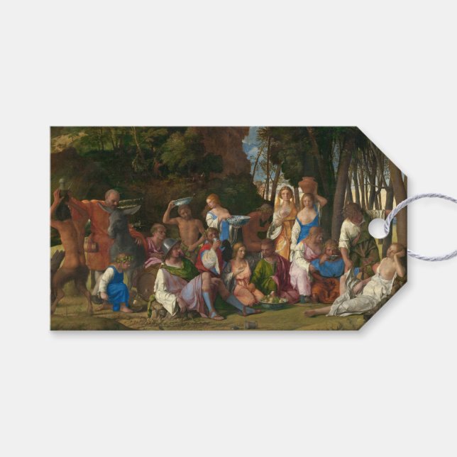 Etiqueta Para Presente O Banquete dos deuses (de Giovanni Bellini) (Frente (horizontal))