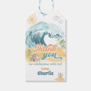 Etiqueta Para Presente O BIG ONE First Birthday-Beach Surfing Party