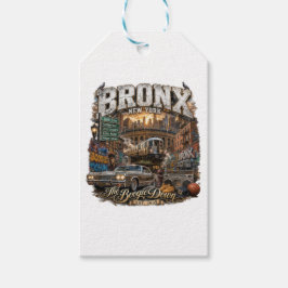 Etiqueta Para Presente O Bronx Nova York Boogie Down Colagem Urbana