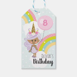 Etiqueta Para Presente O favor do aniversário da menina do unicórnio