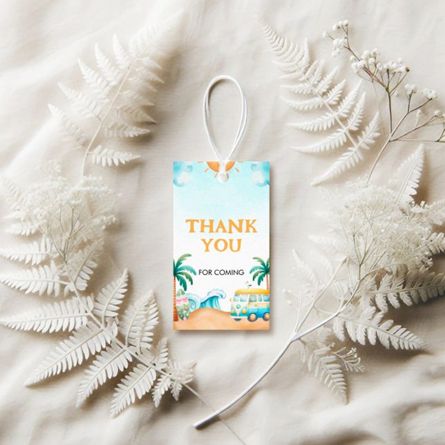 Etiqueta Para Presente O Grande, Surf Aniversário (Criador carregado)