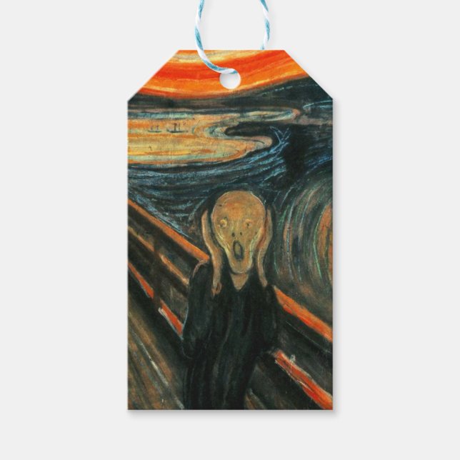 Etiqueta Para Presente O Gritar Edvard Munch Modern Expressionist Art (Frente)