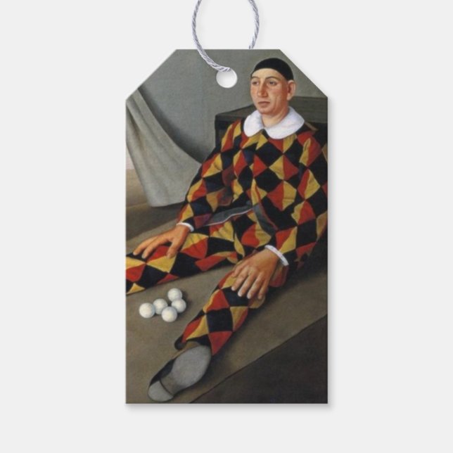 Etiqueta Para Presente O Juggler (por Antonio Donghi) (Frente)