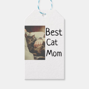 Etiqueta Para Presente O melhor pai da mãe de gatos a adicionar o nome da