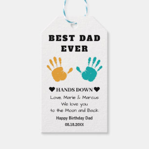 Etiqueta Para Presente O melhor Pai nunca pousa no aniversário