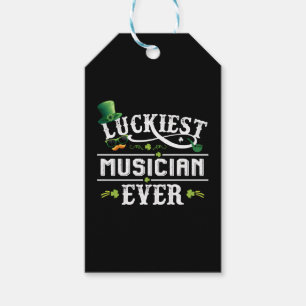 Etiqueta Para Presente O Músico Mais Feliz De Todos Os Leprechaun Rua Pat