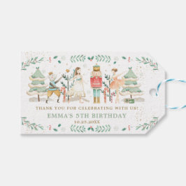 Etiqueta Para Presente O Noivado de Natal do Balé Noz-Noz Obrigado