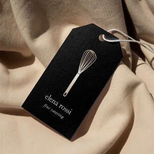 Etiqueta Para Presente O ouro do falso Whisk Tag do cair da padaria da
