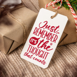 ETIQUETA PARA PRESENTE O PENSAMENTO DE QUE CONTAVA O NATAL ENGRAÇADO