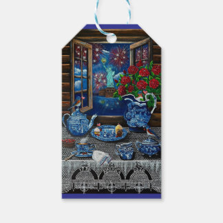 Etiqueta Para Presente O Prazer da Hora do Chá da Liberdade!