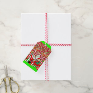 Etiqueta Para Presente O presente de Natal marca a Sra. Claus Papais noei