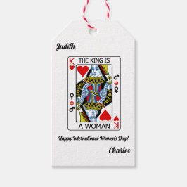 Etiqueta Para Presente O Rei é uma Mulher