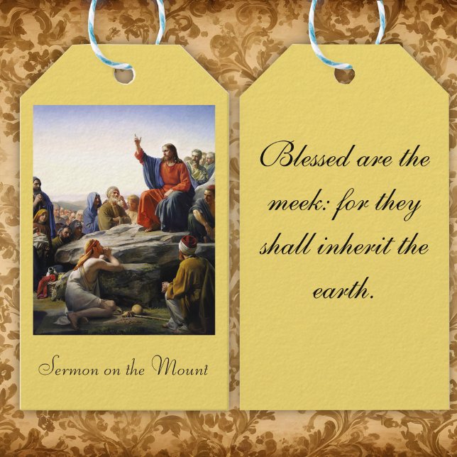 Etiqueta Para Presente O Sermão no Monte (Criador carregado)