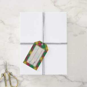 Etiqueta Para Presente O Tartan deleita a xadrez de MacMillan do clã