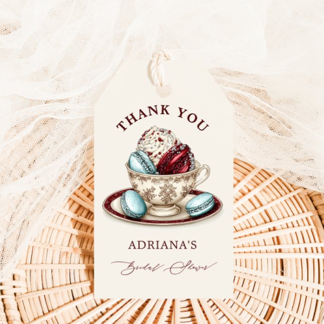 Etiqueta Para Presente Obrigada pela Chá de Noiva (Criador carregado)