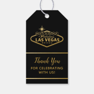 Etiqueta Para Presente Obrigado... Apontam Para O Casamento De Las Vegas.