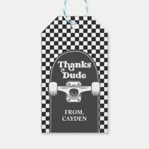 Etiqueta Para Presente Obrigado Cara Favor Aniversário Cara Legal Skate