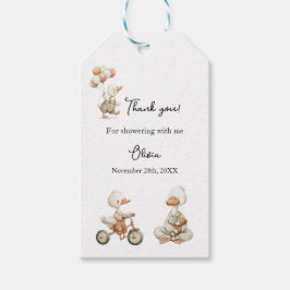 Etiqueta Para Presente obrigado Chá de fraldas bobo Ganso a favor