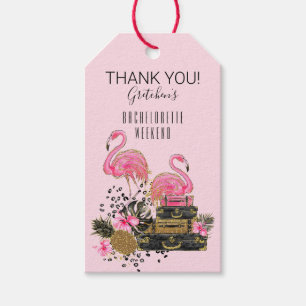 Etiqueta Para Presente Obrigado cor-de-rosa das malas de viagem do