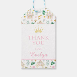 Etiqueta Para Presente Obrigado de aniversariante de princesa bonita