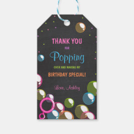 Etiqueta Para Presente Obrigado de aniversário de bolhas você prefere a e