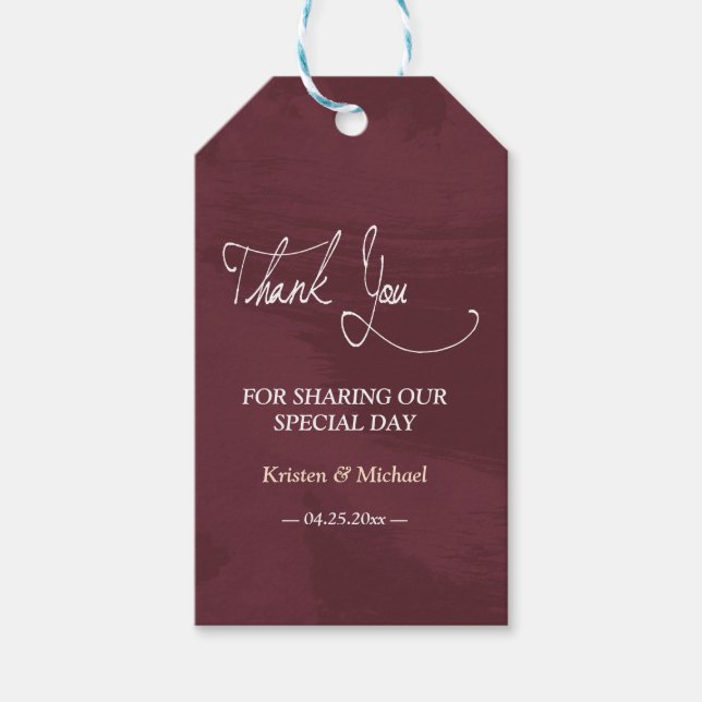 Etiqueta Para Presente Obrigado de bolso brilhante e Dourado (Frente)