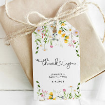 Obrigado de flor silvestre de aquarela você marca